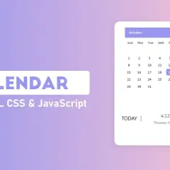 Kalendarz w HTML, CSS, JS: stwórz interaktywną wersję krok po kroku