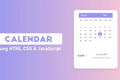 Kalendarz w HTML, CSS, JS: stwórz interaktywną wersję krok po kroku