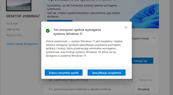 Windows 11 za darmo? Sprawdź, czy możesz zaktualizować system