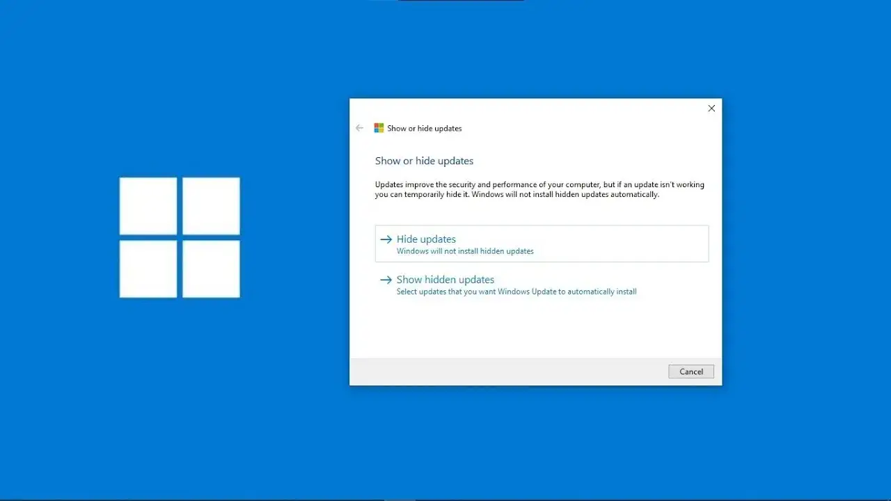 wushowhide narzędzie microsoft ukrywanie aktualizacji