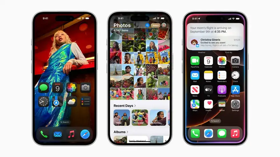 Ekran aktualizacji iOS iPhone