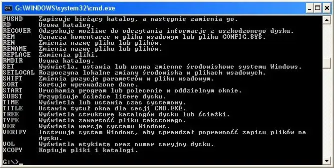 Wiersz poleceń systeminfo
